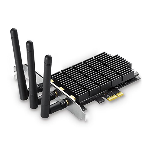 TP-Link Archer T9E - Adaptador PCI Express, inalámbrico, de doble banda, AC 1900 (1300 Mbps en 5 GHz, 600 Mbps en 2,4 GHz, sistema operativo Windows XP/7/8/8.1)
