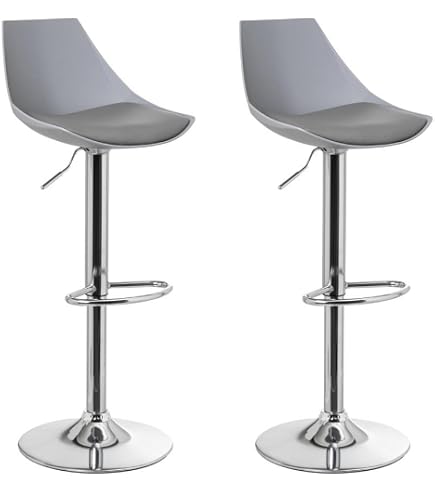 Set de 2 taburetes para isla de cocina en cuero sintético blanco 65 cm Henrik | Maisons du Monde Set de 2 taburetes para isla de cocina en cuero sintético blanco 65 cm Henrik | Maisons du Monde