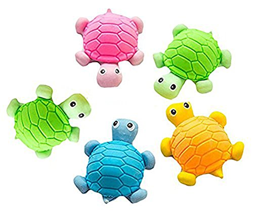 Hosaire 5x Eraser Radiergummi Schildkröte-Form Radierer Schulbedarf Schmutzradierer Briefpapier (Zufällige Farbe)