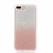 Produktbild iPhone 7 Plus Hülle, iPhone 7 Plus Schutzhülle, MUTOUREN Gradient Farbe Kirstall Glitzern Handyhülle TPU Silikontasche Case Transparent C over Ultra dünne Gel Anti-scratch hinten Tasche Etui Bumper - Rosegold