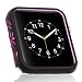 Produktbild Für Apple Watch 38mm Hülle,Originality Rose Aluminium Schutzhülle Ultra Slim Stoßfest Anti-Kratz Case Bumper iWatch All-around Schutz Case für Apple Watch 38mm Series 3/2/1, Sport, Edition, Nike+ (Schwarz & Rosa)