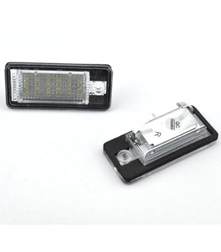 Kit 2 Feux De Plaque D'immatriculation LED Pour Audi A3 8L / A4 B5 / S4 / RS4 - Blanc 6500K, Sans Erreur CANBUS, étanches IP67 - 6