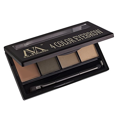 VALUE MAKERS® 4 Farben Augenbrauen-Puder-Paletten mit dem Gel (02) - 3