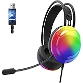 LENOVO Thinkplus G30B Siyah RGB Oyuncu Kulaklığı,Gaming,7.1 Surround,Işıklı,Kulak &Uuml;st&uuml; Kulaklık