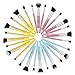 Abody 9Pcs Makeup Brush Kit Wood Professional Cosmetic Set Foundation Brush Powder Brush Eyeshadow Brushes Yellow