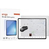 Engo Tesla Model Y İle Uyumlu Mat Ekran Koruyucu 16 İn&ccedil; Multimedya, 9h Esnek Nano Cam, Anti Glare, Yansıma Ve Parlama Azaltıc