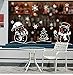 Produktbild AELAHER Wandaufkleber Weihnachten Schneemann Removable Home Vinyl Fenster Aufkleber Dekor Fantasie Schnee Szene 50X70Cm