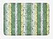 Produktbild ARTOPB Striped Bath Mat, Paisley Leaves with Flower Forms on Stripe Back Bloom Tribal Eastern Asian Print, Plush Bathroom Decor Mat with Non Slip Backing, 23.6 W X 15.7 W Inches, Green Yellow