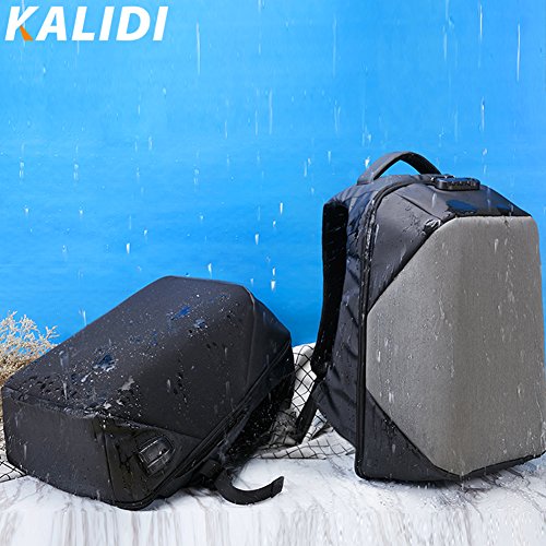 Daypack Rucksack Damen Herren Backpack mit 15 6 zoll Laptopfach USB-Ladeanschluss f  r Arbeit Campus Studenten Reise Business  Schwarz 