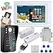 Produktbild HUALI 7"TFT Wired/Wireless WiFi RFID Password Video Door Phone Doorbell Intercom System with Electric Bolt Lock Frameless Glass Door NC + IR-Cut HD1000TVL Kamera