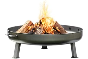 ‎CZAJA Czaja® Feuerschale Bonn Ø 80 cm - mit Wasserablaufbohrung - Feuerschalen für den Garten, Terrasse und Balkon, Feuertonne und Feuerkorb, große Feuerstelle für den Garten