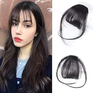 iXport Clip in Front Hair Bang Fringe Hair Extension Piece Thin (Natural Color)