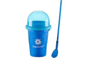 BANDAI - CHILLFACTOR CO08007 Color Azul – Juguete de Cocina - Máquina de Granizado con Vaso Reutilizable y Pajita, Juguete Familiar. Perfecto para Regalos.