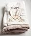 Personalised Deluxe Teddy/ Rabbit Baby Blanket. Luxurious wrap. Great Baby Gift. - Please Write Blanket Choice & Wording Required in the seller message box at checkout