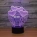 Produktbild Acryl Hause Nacht Led Touch Nachtlicht Schreibtisch Tisch Haus Dekor 7 Farbwechsel Junge Kid Spielzeug 3D Tragbare Visuelle Usb Herzform