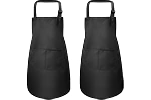 FODLON Grembiule per bambini con tasche, regolabile per bambini, grembiule da chef per ragazzi e ragazze, grembiule da cucina per bambini, grembiule da cucina per bambini, grembiule per artigianato, pittura