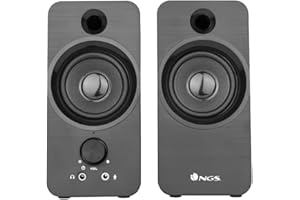 NGS SB350, Altavoz para PC de 12W y Conexión USB, Color Negro