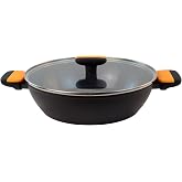 Fackelmann Soft Non-stick Pea Pot 28 cm, Forged Aluminum, Greblon Ceramic Coating PFA Free, Suitable for Induction, Vitro, Ga