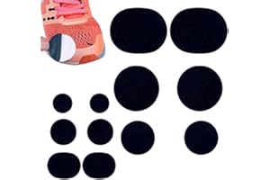 PLABBDPL Patch de Réparation pour Chaussures - 12 Pièces Patch Chaussures Réparation Trou, Adhésives pour Talons et Trous de Sneaker, Autocollants pour Réparer les Chaussures Abîmées, A