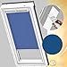Produktbild VELUX Orignal Sichtschutzrollo RML UK10 1952/Bedienart : Elektrisch/Farbe : Uni Blau/Fenstergröße : UK10/Fenstertypen : GGU, GGL, GPU, GPL, GTU, GTL_25566