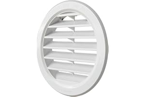 LA VENTILAZIONE Wentylacja T10B okrągła kratka wentylacyjna z tworzywa sztucznego, biała, średnica 120 mm