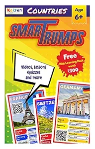 Kaizen MicroLessons: Country Smart Trump Cards. Cards to Enhance General Awareness for Age 6-13. Learn While Playing. General Knowledge for Kids, Adults and Families. Gifts for Kids