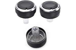 BOOMBOOST 3 Pcs Aire Acondicionado Interruptor Perilla Calentador Climatización Botones Marcadores Marco A/C para M/azda 2 M2 Demio 07-14