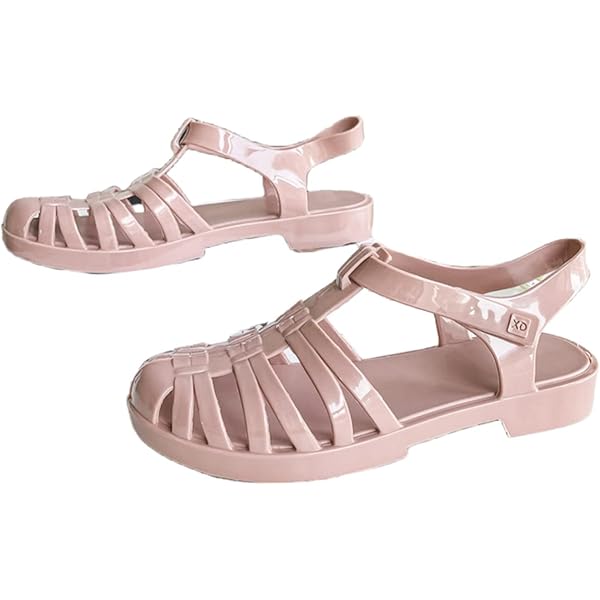 Sandales Jelly En Plastique Pour Femme - Bout Fermé, Semelle Ergonomique - Pour Plage, Piscine, Douche, été