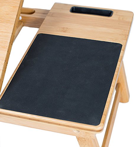 Sofia + Sam Multi Tasking Laptop Bed Tray | Supports Laptops Up To 18 Inches (Natural) - 5