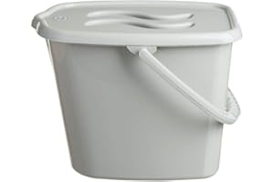 BUYONLINEFORBABY Baby Nappy Changing Dispose Diapers Laundry Waste Bin Storage Container with Lid Bathtub Water Bucket 12L (Grey)