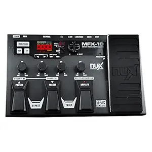 NUX MFX-10 Multi-Effects Processor Guitar Pedal 55 Effect types AUX-in LCD Display