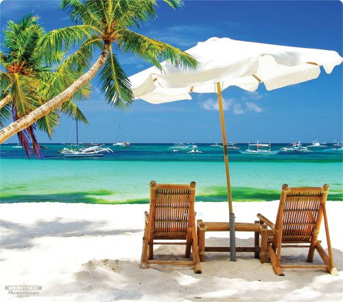Preisvergleich Produktbild Laptop / Notebook Mauspad – -, Tropical Island, 7.87"*9.45"