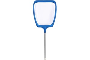 CarPlusStudio Pool Kescher – Feinmaschiger Teichkescher mit Griff, 11cm Tiefes Netz für Poolreinigung, Stabiler Algenkescher als Pool Zubehör für Schwimmbecken, Whirlpool, Planschbecken & Gartenteich