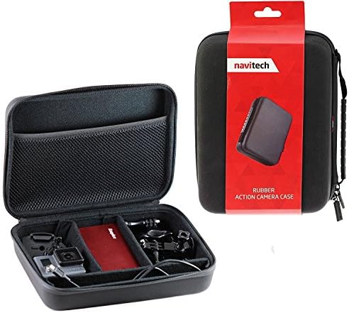 NavitechBlack Shock Proof Hard Storage Case/Cover Compatible With The The Hiearcool H9R Action Camera