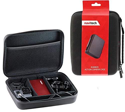 NavitechBlack Shock Proof Hard Storage Case/Cover Compatible With The The Hiearcool H9R Action Camera