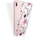 Produktbild OOH!COLOR Double Touch Case für Huawei P20 Lite ROZ003 Rose Blumen 360 ° Grad komplette Kunststoff + Silikon Kanten Hülle vorne hinten Beidseitiger Schutz Full Handy Tasche transparent Front Back doppelseitig