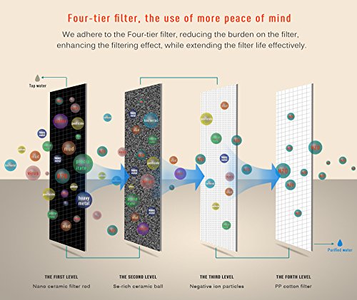 LEF hohen Druck Ionic Handheld Duschkopf Filter mit 3 Schicht Wasser Filtrationssystem – Reinigen, weich und sparen Wasser, perfekt für Baby und schwangere Frauen - 5