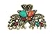 Beautiful Ladies 8cm Vintage Gold Tone Chunky Metal Hair Claw Clamp Butterfly Multi-coloured