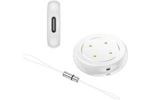 Ermorgen USB C Adaptor Compatible with Google Pixel Watch 3 Cable (41 mm, 45 mm) / Pixel 2 / Fitbit Versa 4/Versa 3/Sense2/Sense/Ace LTE Charging Cable, Wear-resistant Magnetic Charger - White