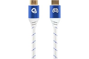 OEHLBACH GAMING New Game Blue – 3 Meter - HDMI 2.1b Kabel – Ultra High Speed zertifiziert, 8K@60Hz, eARC, ALLM, VRR, DSC – kompatibel mit PS5, Xbox Series X/S, Nintendo Switch, PC – Weiß – 1 Stück