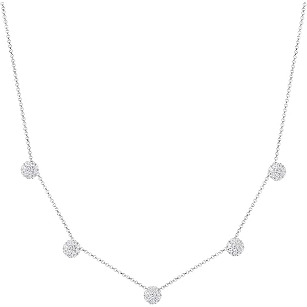 Tata Gisèle Collar De Plata 925/000 Rodiada, Muchos Colgantes