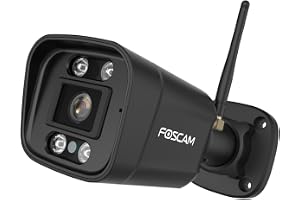 Foscam V8P 4K 8 MP WLAN-övervakningskamera med dubbla band med integrerad strålkastare och en larmsiren