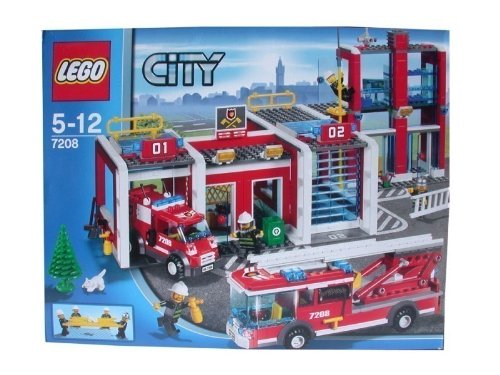 Preisvergleich Produktbild Lego 7208 City grosse Feuerwehrstation