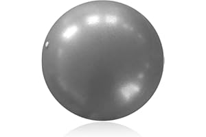 IUDWCG - 1 Pcs Pelota de ejercicios pequeña pelota de pilates pelota de yoga 25cm suave antideslizante pelota de gimnasia con bomba pelota de fitness pelota pequeña de yoga oficina en casa (gris)