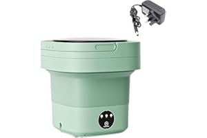 ATB-GIFT 8L Portable washing machine, Camping washing machine, Mini washing machine for Washing Baby Clothes, Underwear, Suitable for Camping, RV, Travel, Small Spaces, Lightweight(UK power)