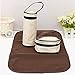 5PCS Practical Mummy Baby Diaper Bag Baby Changing Mat Multifunctional Set Brown