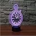Produktbild Meaosyy Led Nachtlicht Usb Acryl Illusion Neuheit 3D Timer Uhr Form Tischlampe Schlafzimmer Nacht Schlaf Beleuchtung Dekor Kinder Geschenke