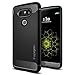 Produktbild Spigen LG G5 Hülle, [Rugged Armor] Karbon Look [Schwarz] Elastisch Stylisch Soft Flex TPU Silikon Handyhülle Schutz vor Stürzen und Stößen Schutzhülle für LG G5 Case, LG G5 Cover Black (A18CS20128)