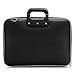 GLEAM Synthetic Sleek Faux Leather 15.6-Inch Briefcase ,Laptop ,Messenger ,Tablet and Executive Office Bag BLACK with Belt RS.1099.00