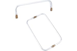 PH PandaHall 2pcs Aluminium Cadre en Métal de Sac à Main Cadre de Sac à Main Serrure à Fermoir à Baiser intérieur 30,5 cm Poignée en Forme de U pour Sac Embrayage Artisanat Projets